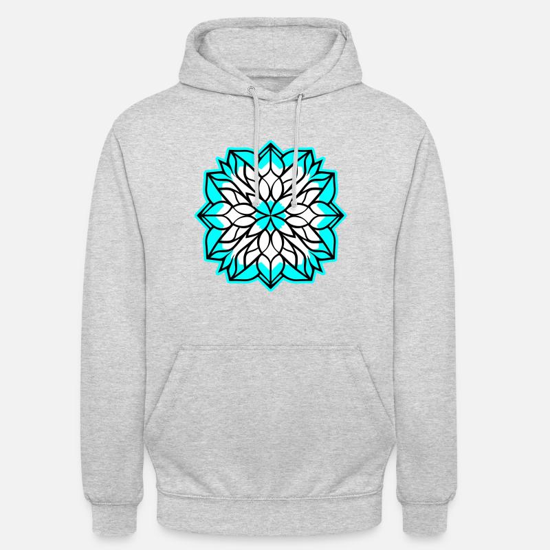 Flocon de neige hiver - Sweat-shirt à capuche unisexe - gris clair chiné