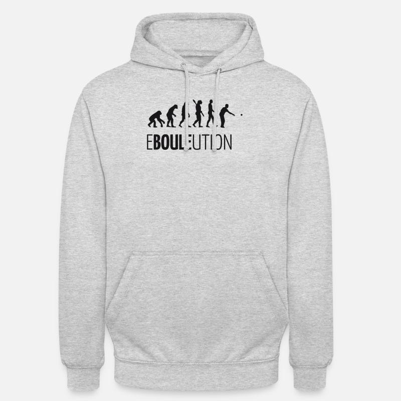 Boule Petanque Bocce EVOLUTION T-Shirt - Unisex Hoodie - light heather grey