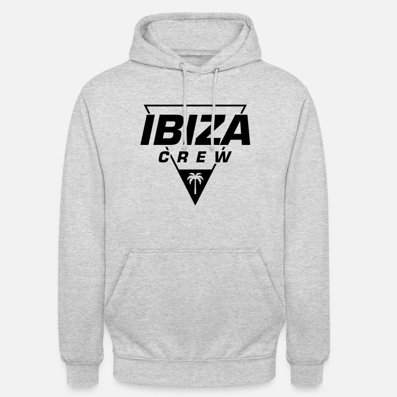 Ibiza Équipage - Sweat-shirt à capuche unisexe - gris clair chiné