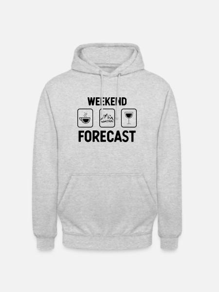 Weekend Forecast - - Unisex Hoodie - light heather grey