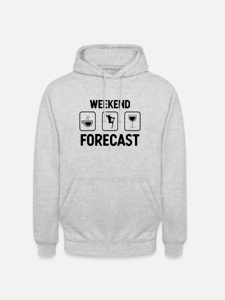 Weekend Forecast - - Unisex Hoodie - light heather grey
