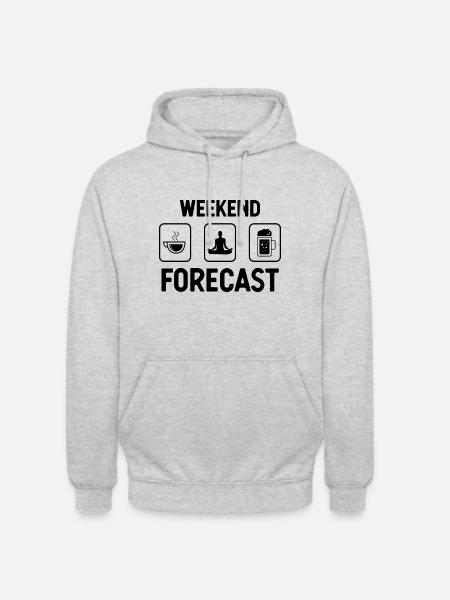 Weekend Forecast - (2) - Unisex Hoodie - light heather grey