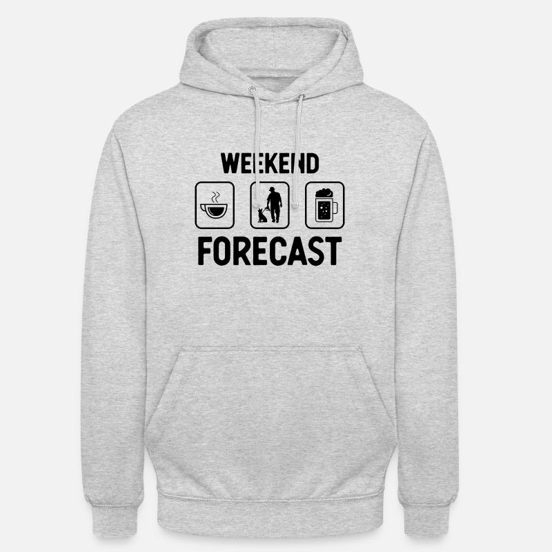 Weekend forecast 1 - (2) - Unisex Hoodie - light heather grey