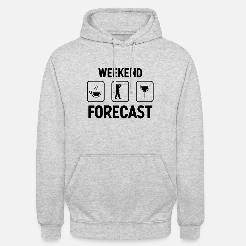 Weekend Forecast 1 - - Unisex Hoodie - light heather grey
