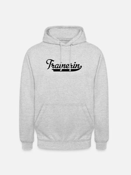 Trainerin - Unisex Hoodie - Hellgrau meliert