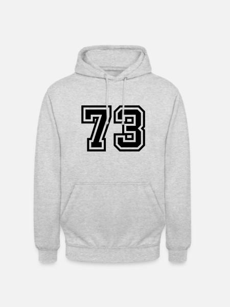 73 Number Symbol - Unisex Hoodie - light heather grey