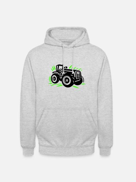 Tractor Farmer Farmer Icon - Unisex Hoodie - light heather grey