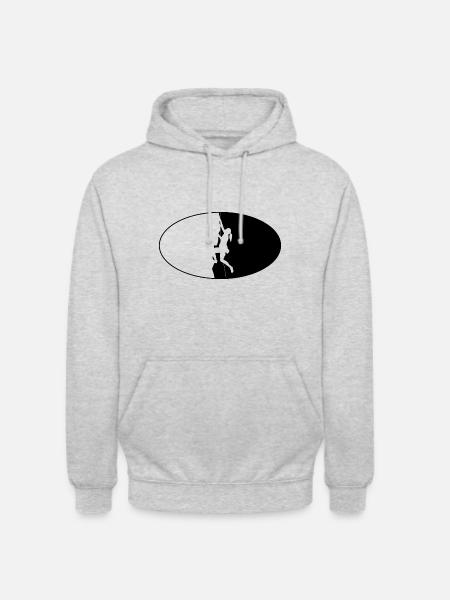 Semicircle and Climbing - (2) - Unisex Hoodie - light heather grey