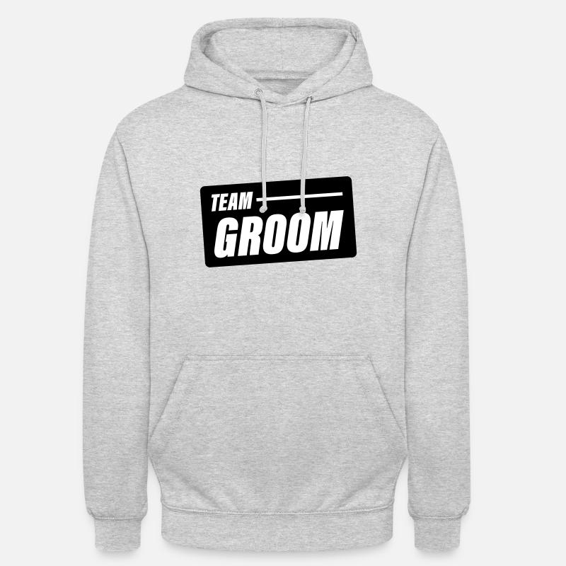 Team Groom Wedding Saying - Unisex Hoodie - light heather grey