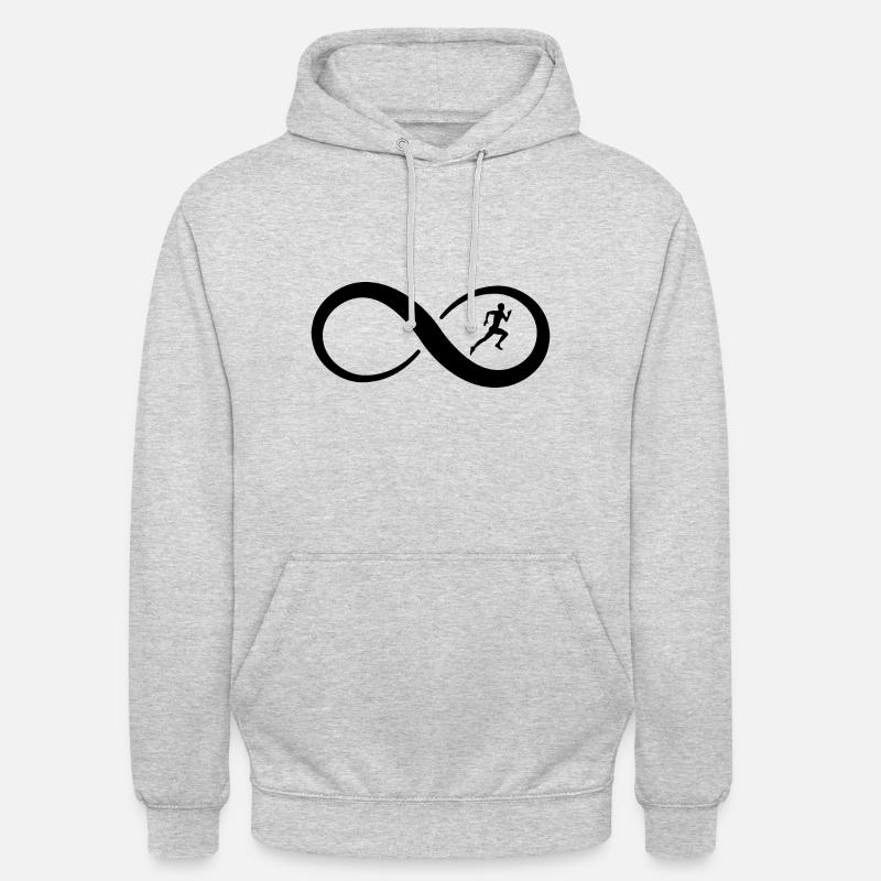 Infinity and Running - - Unisex Hoodie - light heather grey