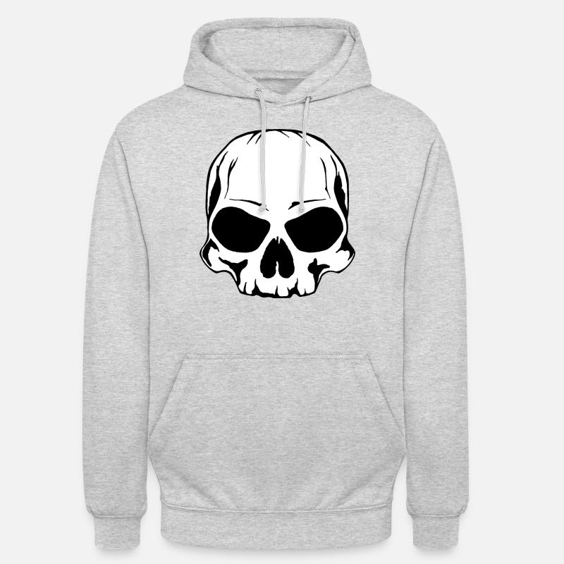 Skull - Unisex Hoodie - light heather grey