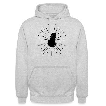 Cats the best - Unisex Hoodie - light heather grey - Front - Alina (178cm) & Michal (187cm)