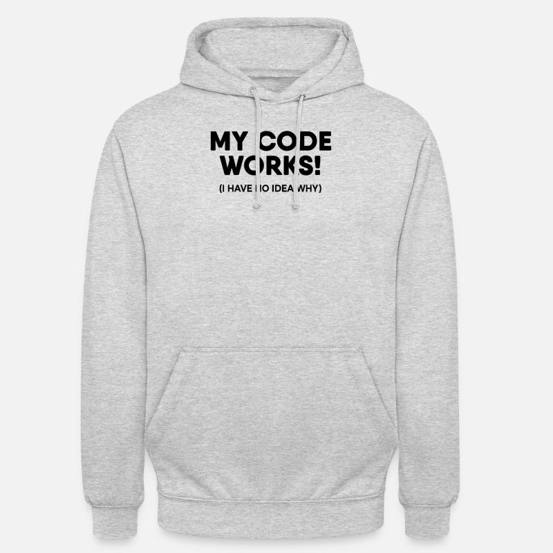 Programmer - My code works - Unisex Hoodie - light heather grey