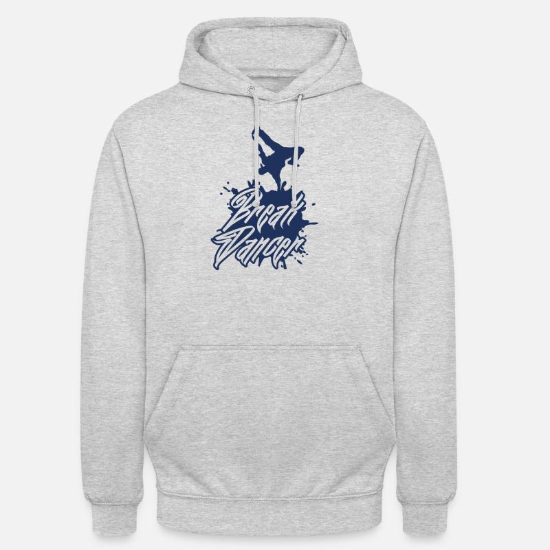 Break Breakdancer Breakdancing Breakdance Dance - Sweat-shirt à capuche unisexe - gris clair chiné