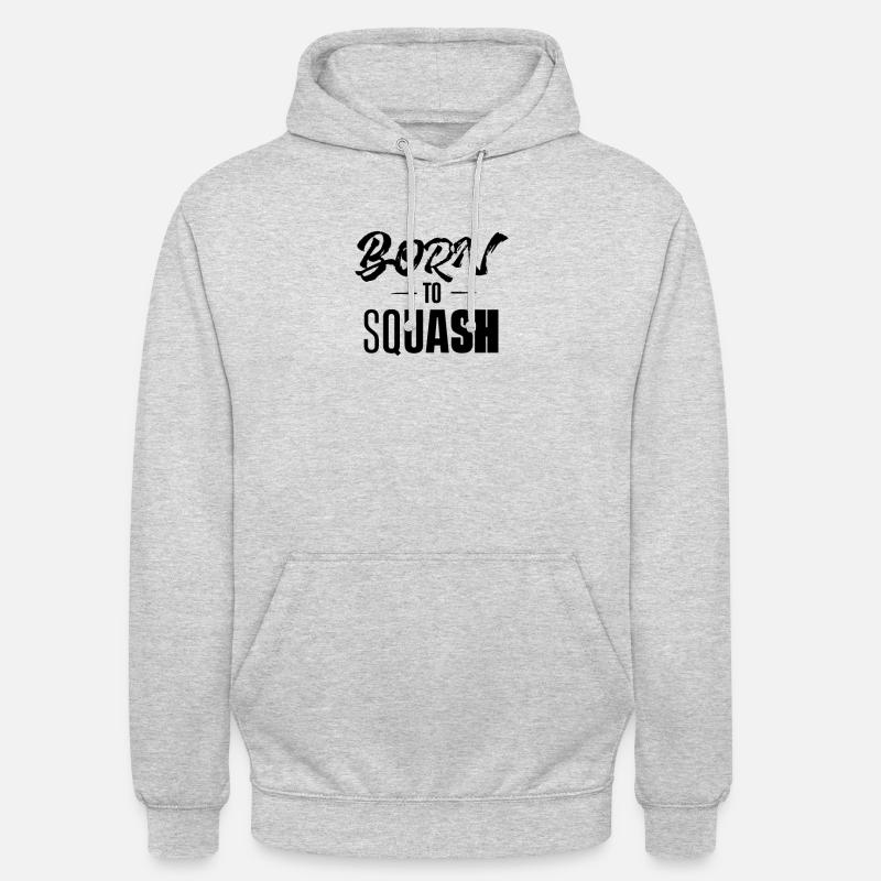 Squash Squash Squash Squash - Sweat-shirt à capuche unisexe - gris clair chiné
