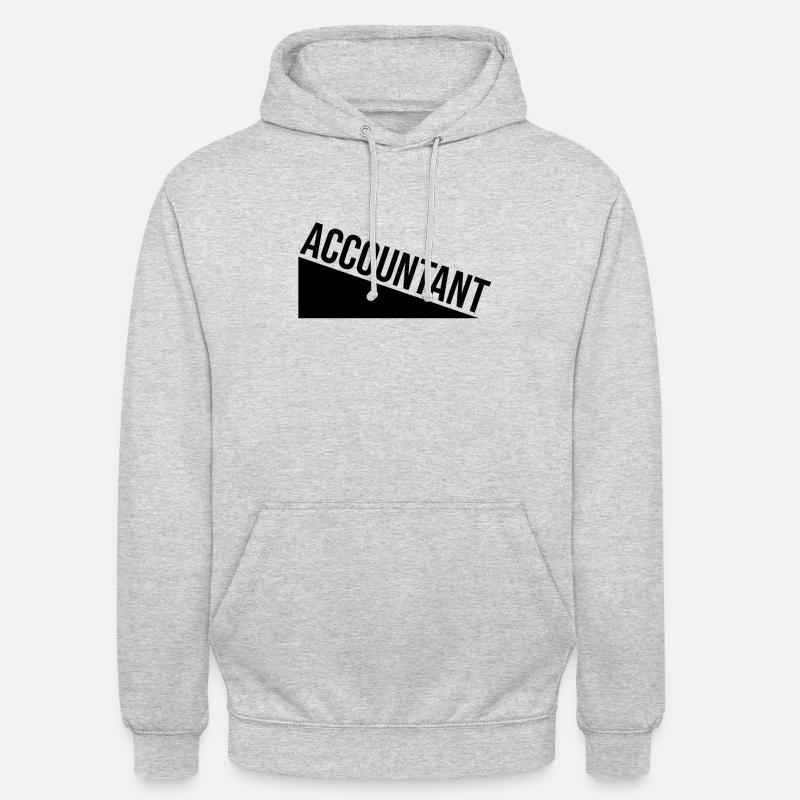 Comptable - Sweat-shirt à capuche unisexe - gris clair chiné