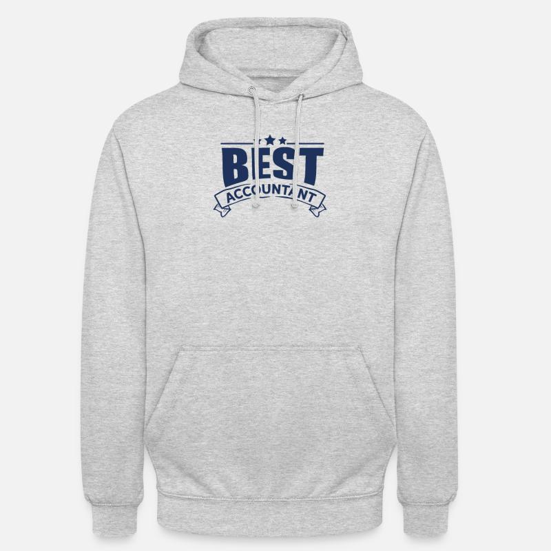 Comptable Comptable - Sweat-shirt à capuche unisexe - gris clair chiné