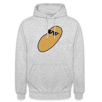 Potato with sunglasses Vegetables Fruit Apple - Unisex Hoodie - light heather grey - Front - Alina (178cm) & Michal (187cm)
