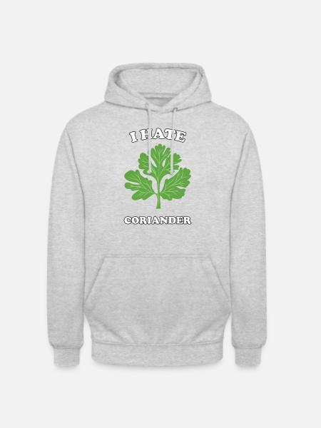 I Hate Coriander - I hate coriander - Unisex Hoodie - light heather grey