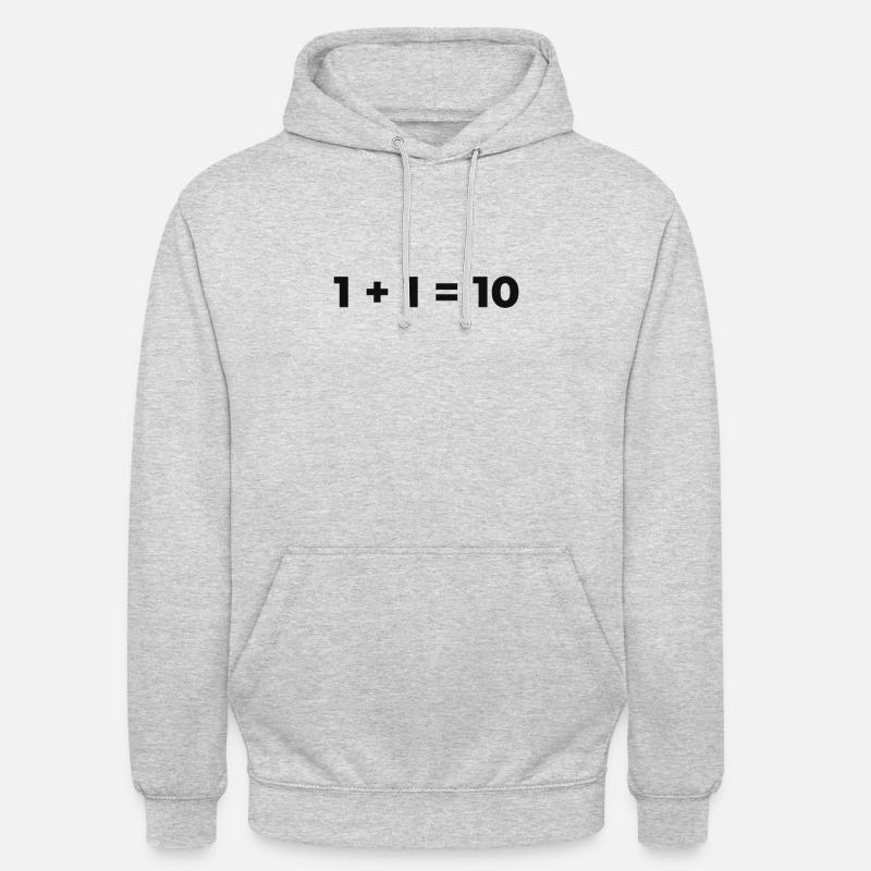 Programmierer Binär - Unisex Hoodie - Hellgrau meliert