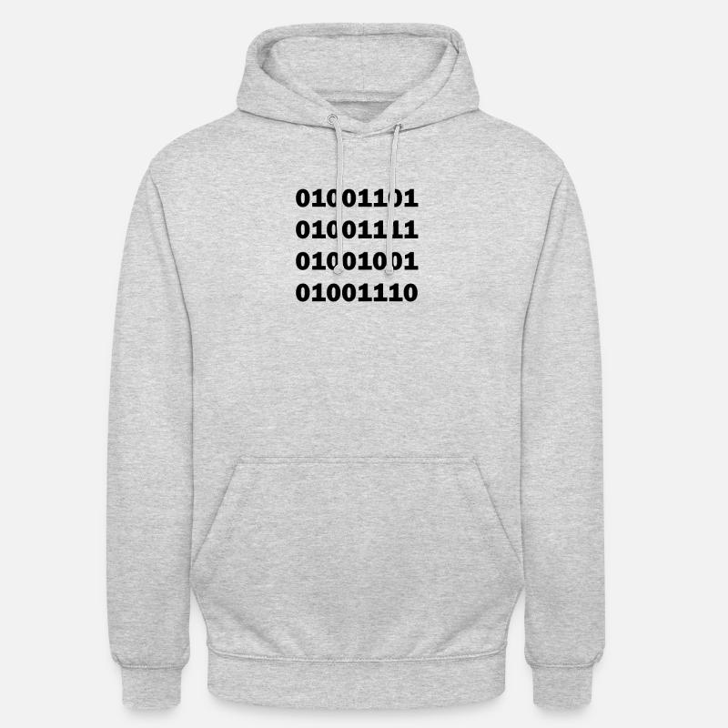 Binary code MOIN - Unisex Hoodie - light heather grey