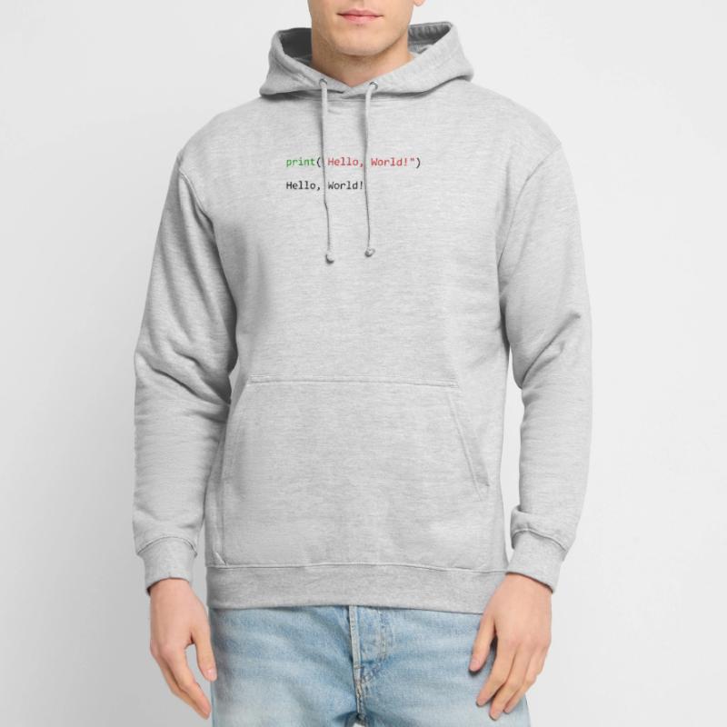 Hello World lustiges Geschenk Python Programmierer Unisex Hoodie