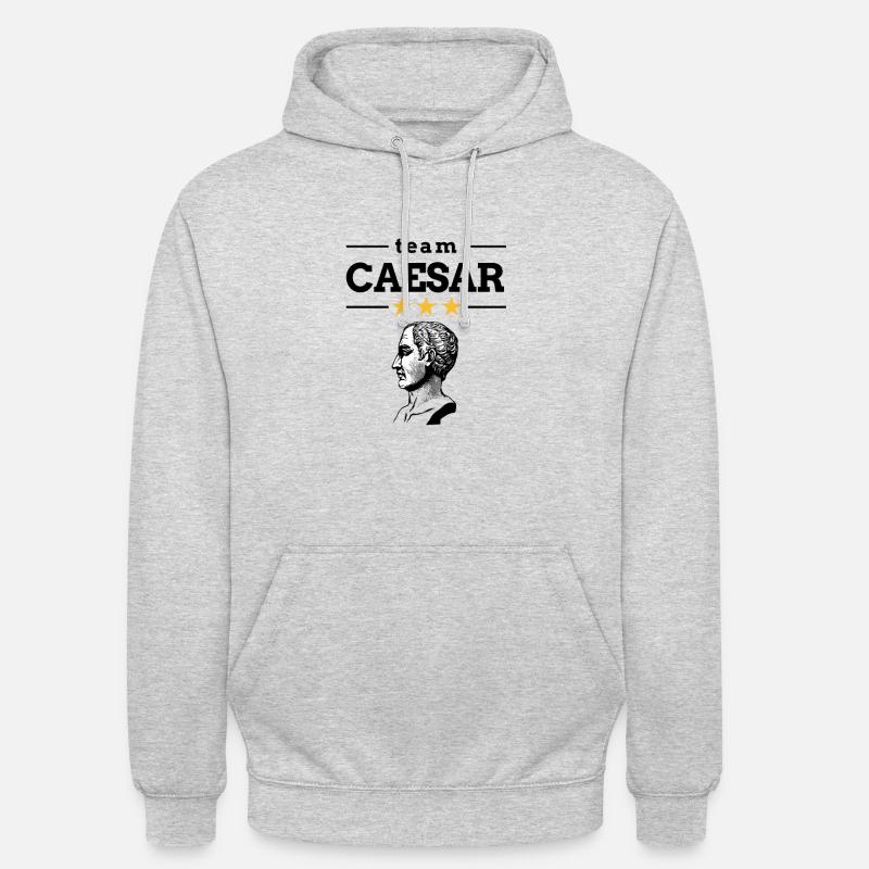 Équipe Gaius Julius Caesar - Sweat-shirt à capuche unisexe - gris clair chiné