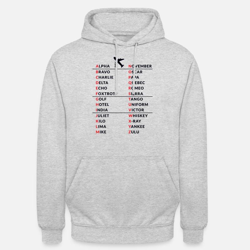 Amateur Ham Radio Operator Pilot Code Gift - Unisex Hoodie - light heather grey
