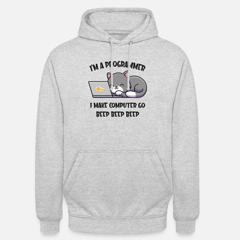 Computer cat programmer funny computer scientist Unisex Hoodie