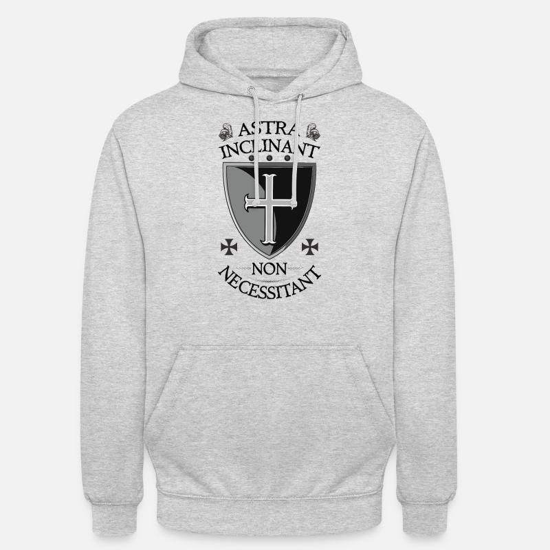 Crusader Shield + Astra hældende ikke nødvendig - Luvtröja unisex - ljusgråmelerad