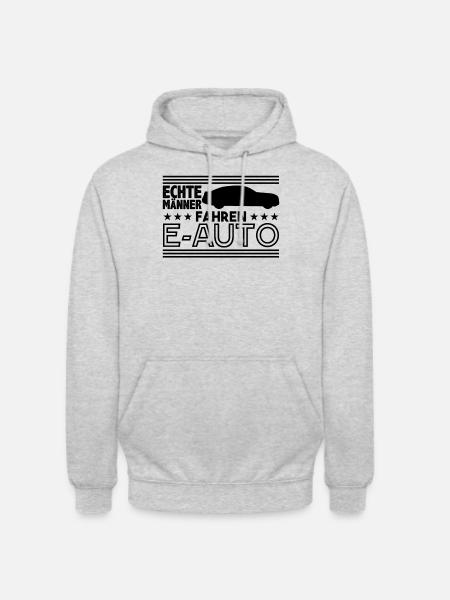 Elektroauto Fan - Unisex Hoodie - Hellgrau meliert