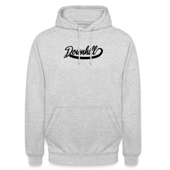 Downhill - Sweat-shirt à capuche unisexe - gris clair chiné - Devant - Alina (178cm) & Michal (187cm)