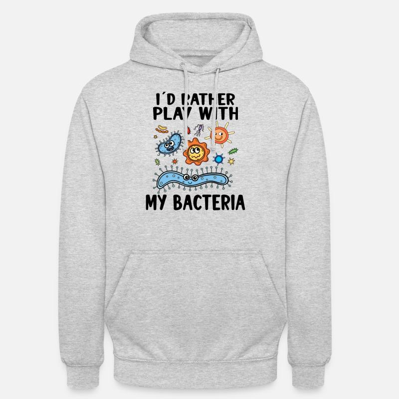 Microbiologiste Microbiology Lab Staph Gift Idea - Sweat-shirt à capuche unisexe - gris clair chiné