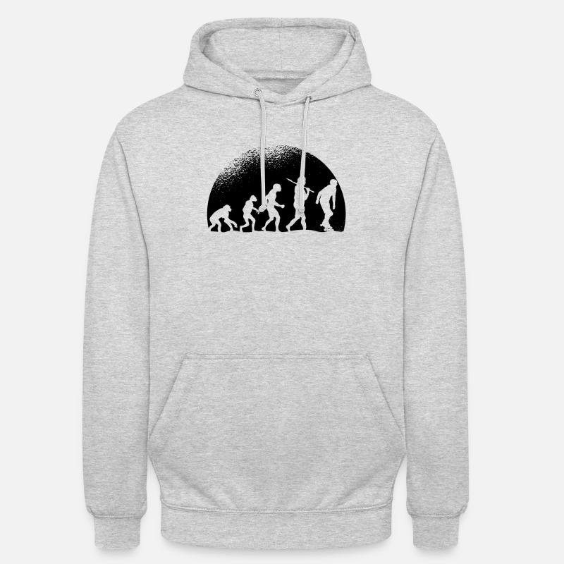 Evolution Roller skate - Unisex Hoodie - light heather grey