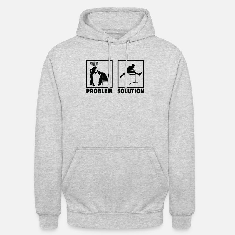 Athletics Athletes Statement Problem Solution. - Unisex Hoodie - light heather grey