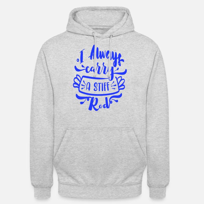 J’ai toujours une canne rigide - Sweat-shirt à capuche unisexe - gris clair chiné