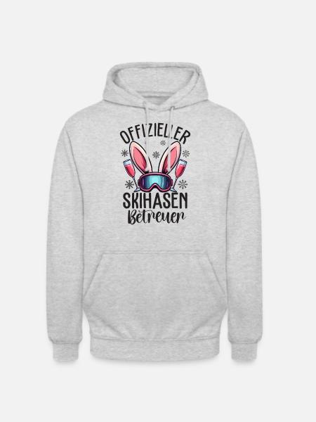 Offizieller Skihasen Betreuer - Unisex Hoodie - Hellgrau meliert