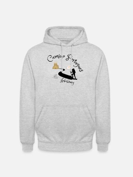 Camino de Santiago - Camino Portugues - Unisex Hoodie - light heather grey
