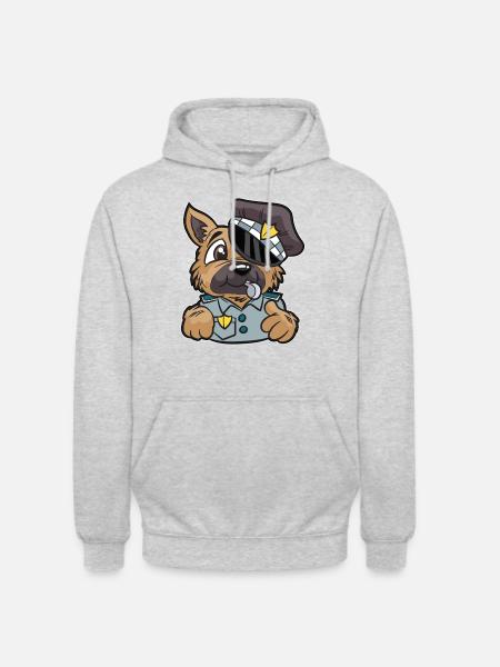 Police Dog Police Dog English policeman Bobby - Unisex Hoodie - light heather grey