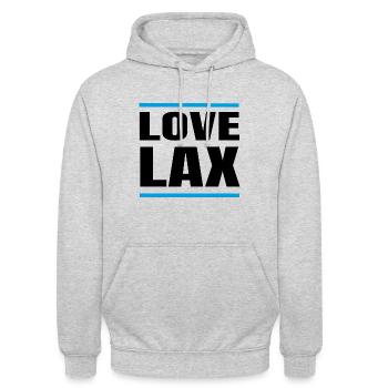 Love Airport Los Angeles LAX - Unisex Hoodie - Hellgrau meliert - Vorne - Alina (178cm) & Michal (187cm)