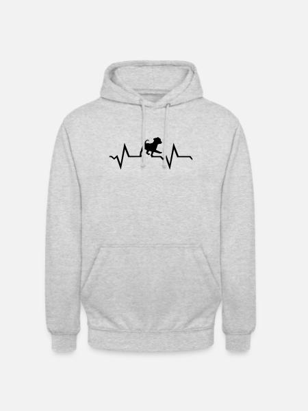 dog, puppy - Unisex Hoodie - light heather grey