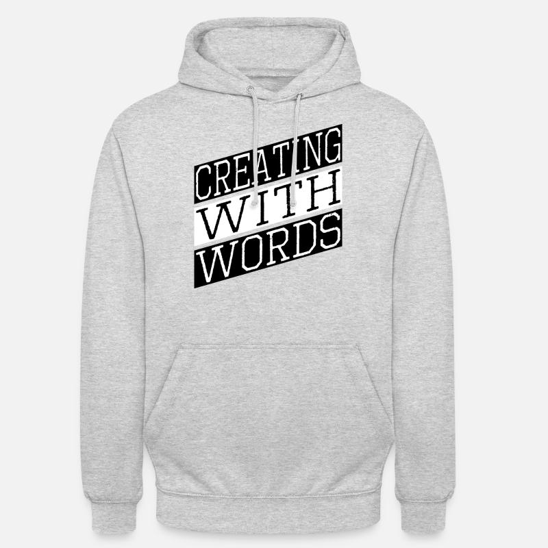 Créativité Stimuler la pensée créative - Sweat-shirt à capuche unisexe - gris clair chiné