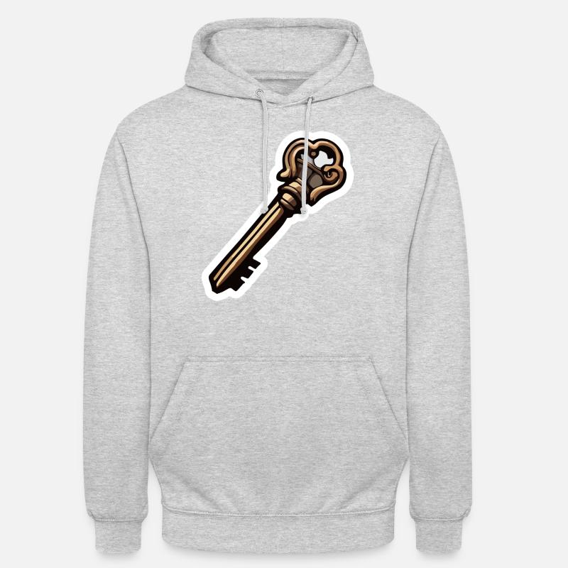 Key / Lock / Locked / Security - Unisex Hoodie - light heather grey