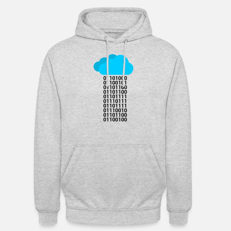 Computer Science Binary Gift Shirt - Unisex Hoodie - light heather grey