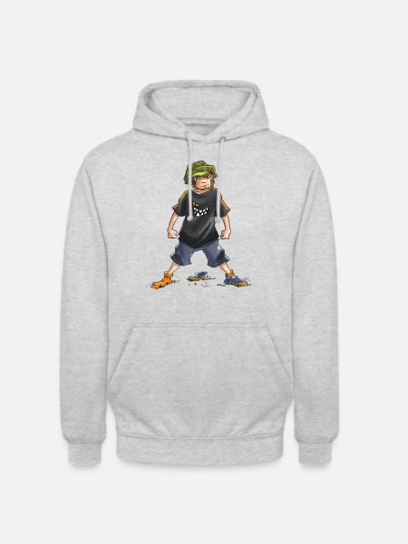 Die Wilden Kerle Juli Pose - Unisex Hoodie - Hellgrau meliert