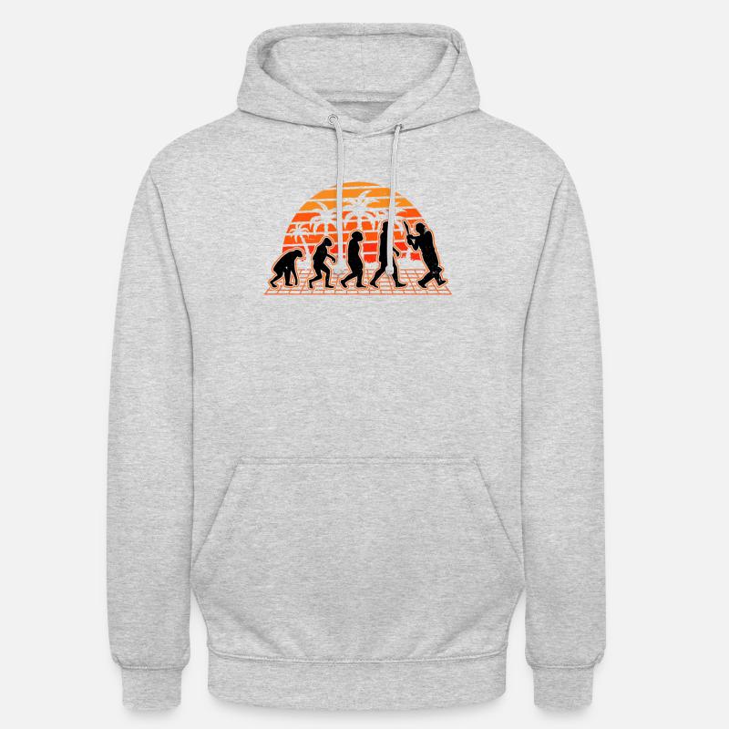 Cricket Evolution Sunset Cricketer - Sweat-shirt à capuche unisexe - gris clair chiné