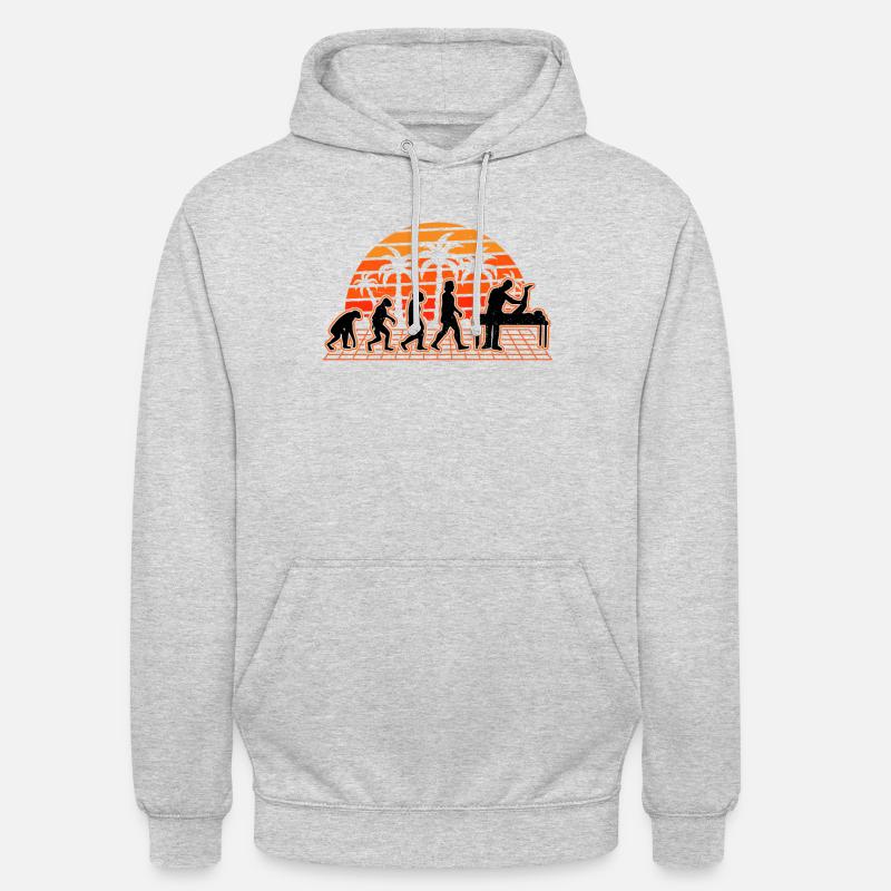 Physiothérapeute Evolution Retro Physiotherapy - Sweat-shirt à capuche unisexe - gris clair chiné