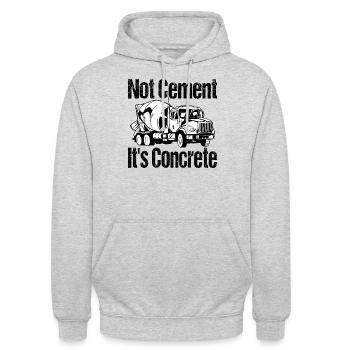 Concrete mixer Construction site Concrete builder Concreting - Unisex Hoodie - light heather grey - Front - Alina (178cm) & Michal (187cm)