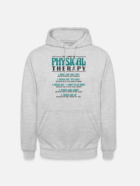 Physiotherapy Physiotherapist Therapist - Unisex Hoodie - light heather grey