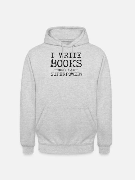 Writing Novel Writer & Published - Unisex Hoodie - light heather grey